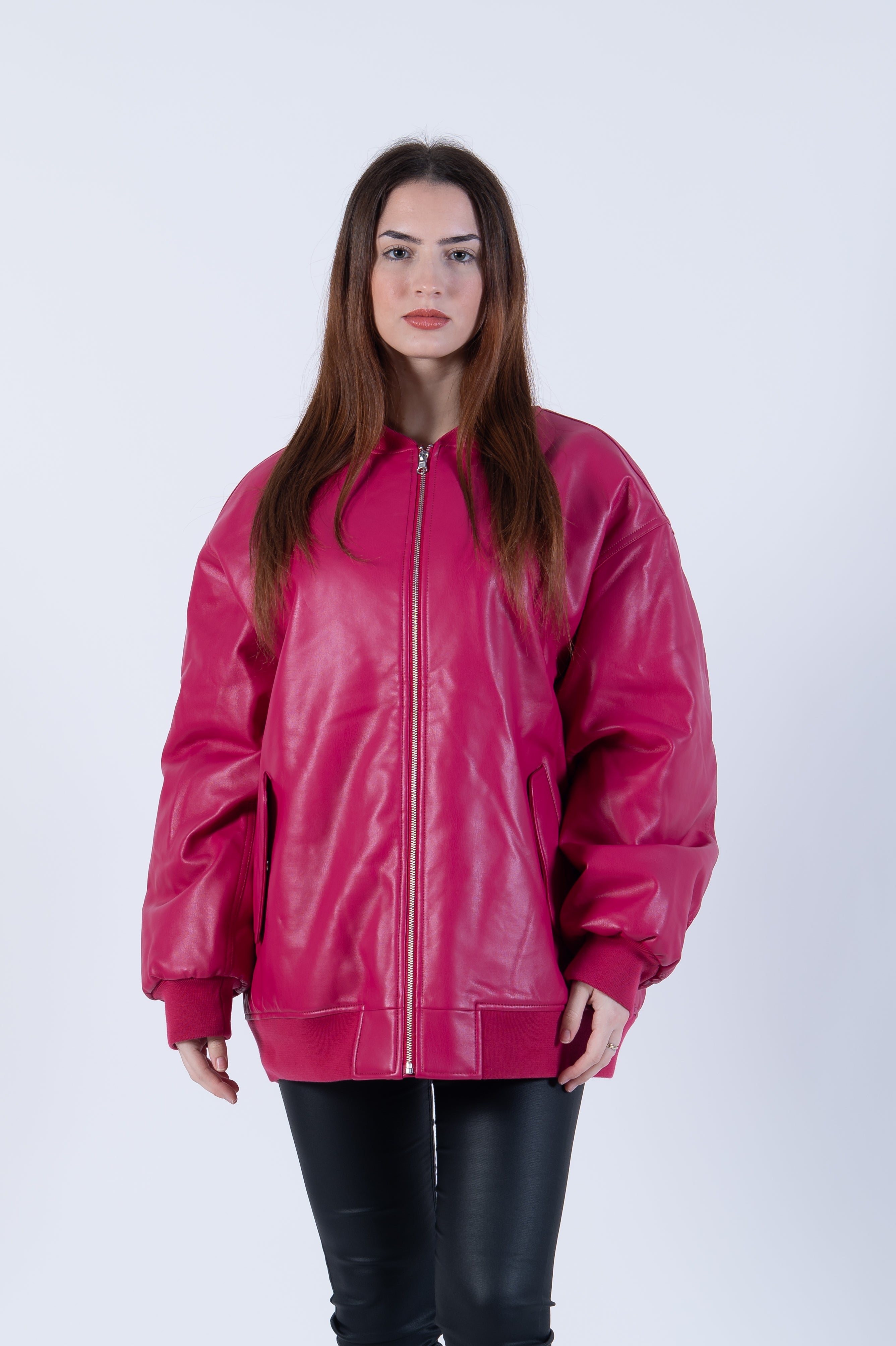 Μπουφάν Δερμάτινο Oversized