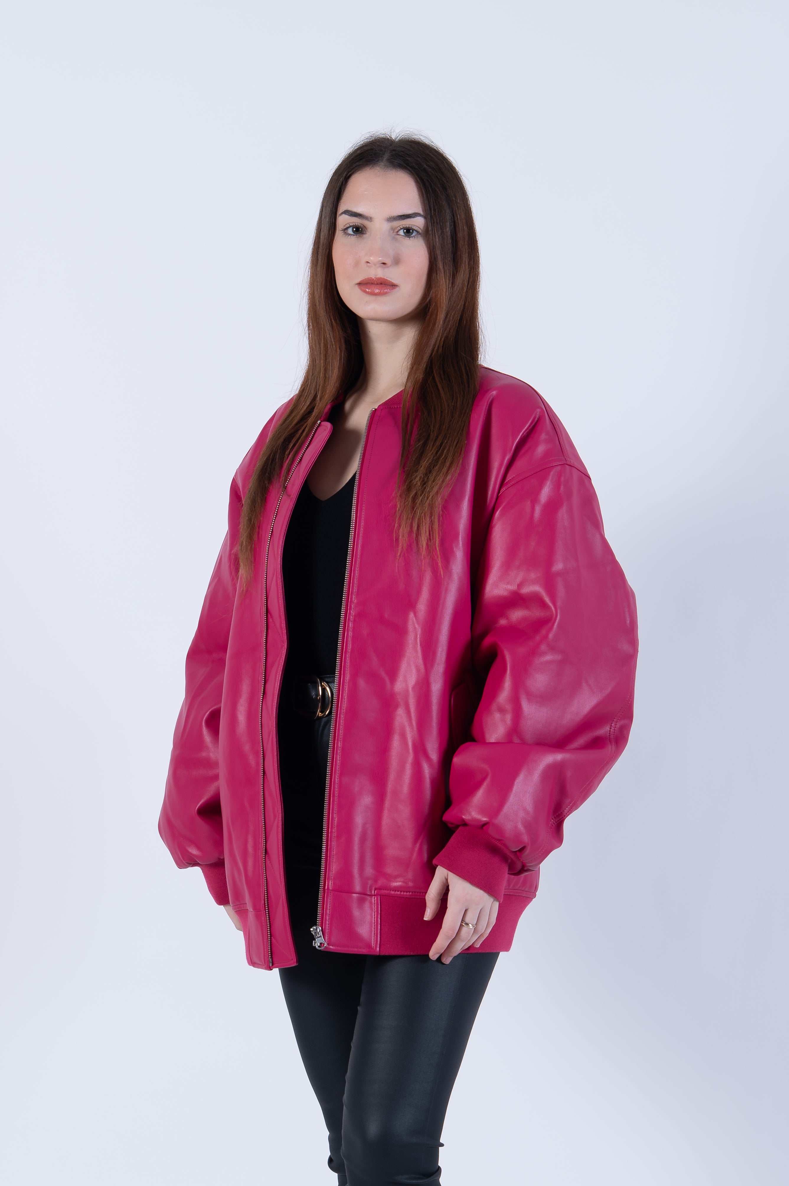 Μπουφάν Δερμάτινο Oversized