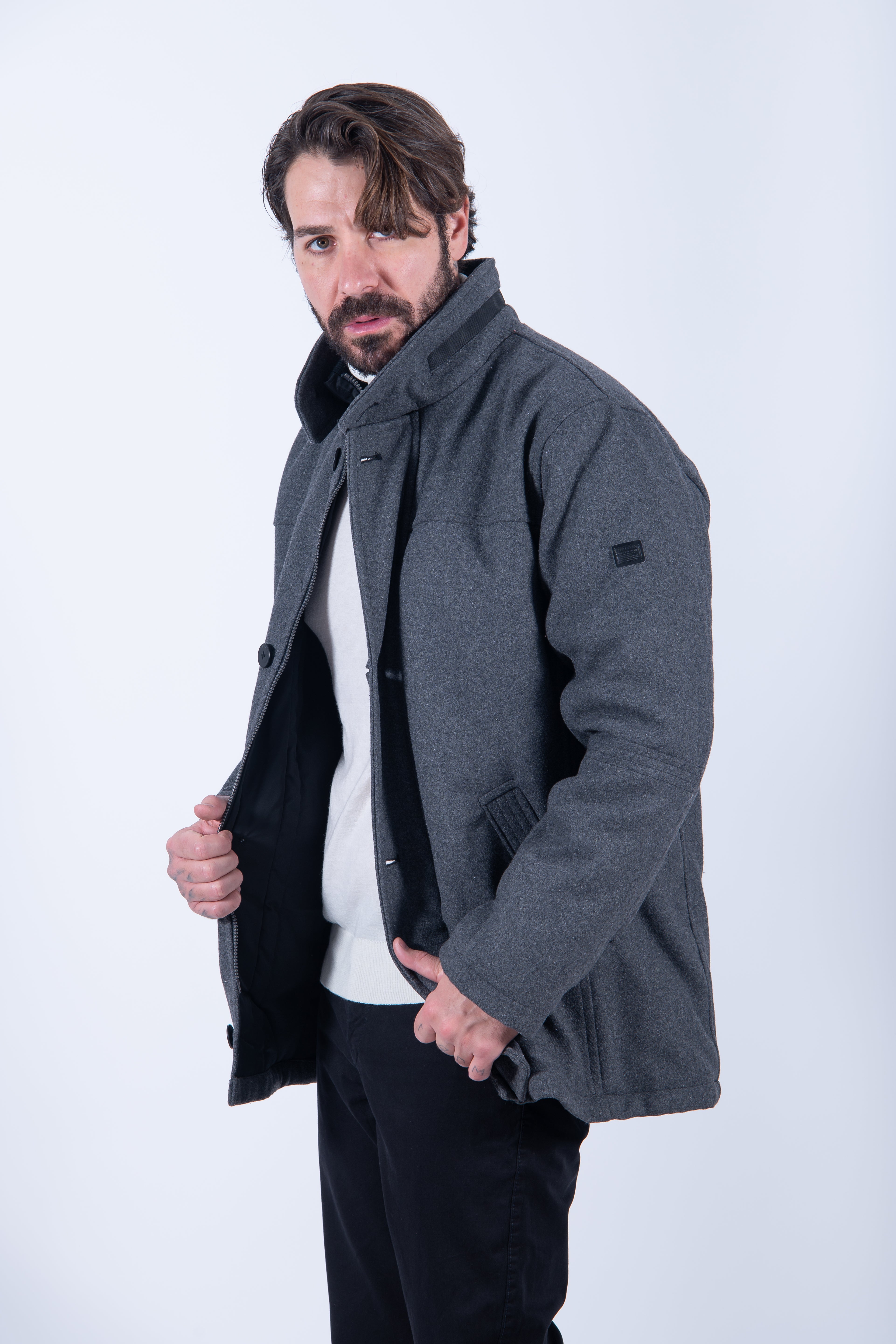 Παλτό Γκρι Oversized